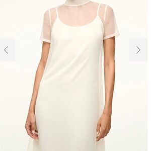 STAUD Calluna dress, white. Brand new!